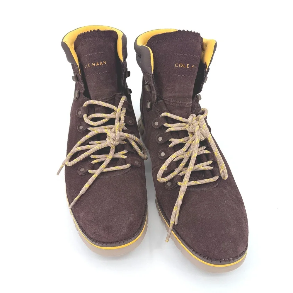 Cole Haan Zerogrand Waterproof Hiker Boots‎ Mens 13M Brown Suede C31628